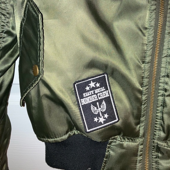 Red Fox Women’s Bomber Jacket with Patches (Insulated) - Picture 4 of 7